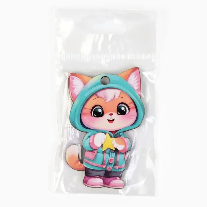 Ёлочная игрушка новогодняя «Котик», на Новый год, 4,5 х 7,3 см Ёлочная игрушка новогодняя «Котик», на Новый год, 4,5 х 7,3 см