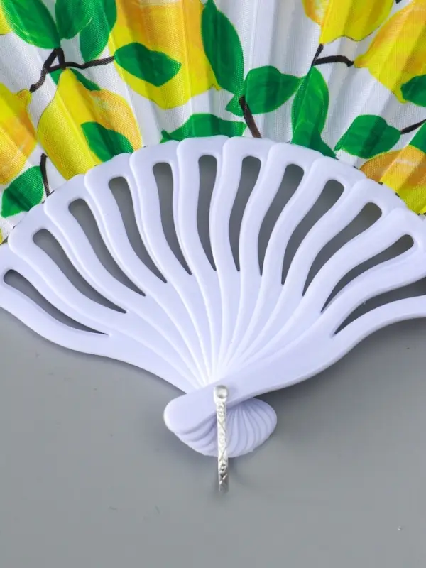 Веер складной &laquo;Россыпь лимонов&raquo;, 23 см, МИКС