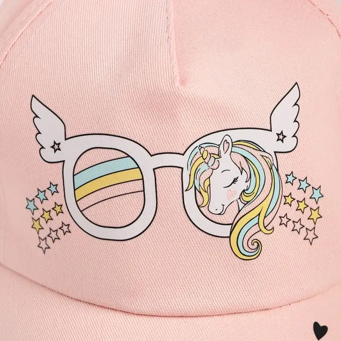 Бейсболка детская Я верю в Единорогов, цвет розовый, размер 52-55