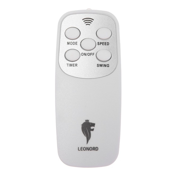 Вентилятор Leonord LE-1601, 50 Вт, 3 скорости, таймер, поворот 90°, пульт ДУ, белый