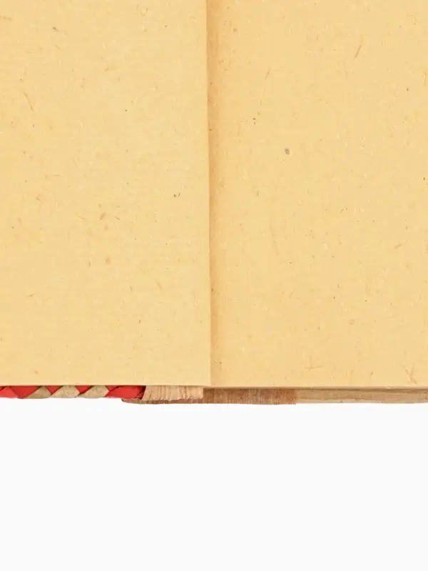 Записная книжка плетёная, 48 листов, 17&times;22&times;2 см, бежево-розовая