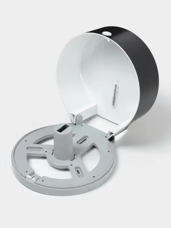 Диспенсер туалетной бумаги, пластик черный, втулка 4 см Диспенсер туалетной бумаги, пластик черный, втулка 4 см