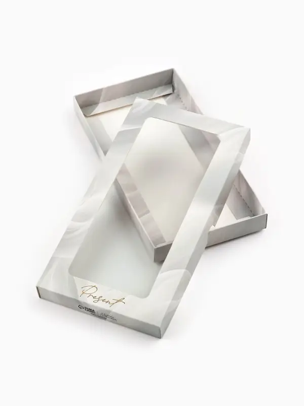 Коробка для шоколада &laquo;Нежность&raquo;, с окном, 9.4 х 1.7 х 18.4 см