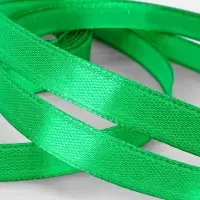 Лента атласная, 10 мм, 23&plusmn;1 м, зелёная №19