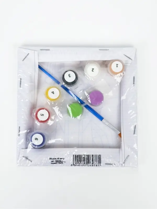 Картина по номерам &laquo;Игровой мир&raquo; 15&times;15 см
