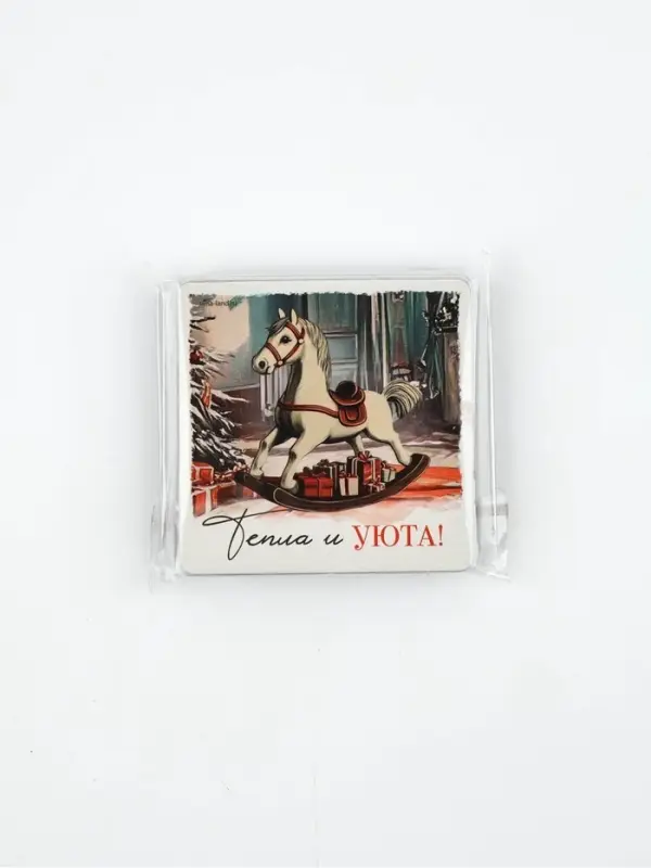 Набор магнитов новогодних «Винтаж» полимер 24 шт.