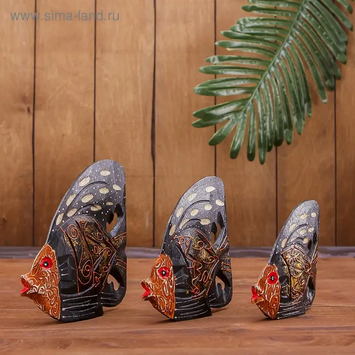 Набор сувенирный  Набор сувенирный "Королевские рыбки"(3 шт) 14х8х10 см