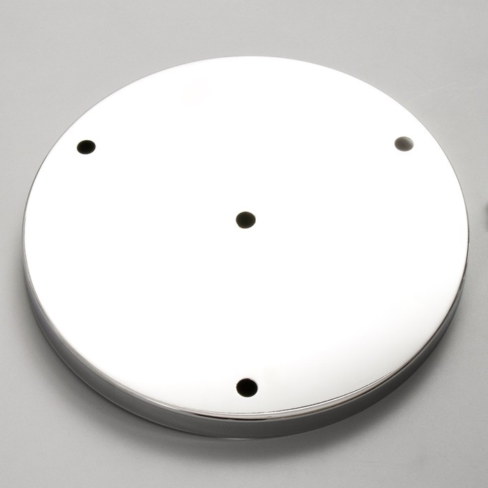 Основание для светильника Основание для светильника "Круг-3" хром 23,5х23,5х2см