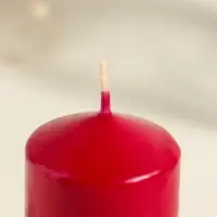 Набор: свеча - цилиндр &laquo;Интерьерный&raquo;, 4 шт., 6&times;4 см, 10 ч, бордовый