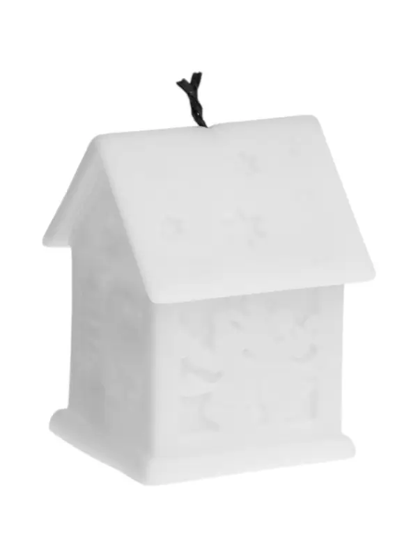 Светодиодная фигура &laquo;Домик белый&raquo;, 6.5&times;5.5 см, от батареек 3хAG10, свечение тёплое белое