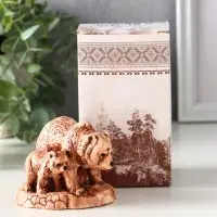 Фигурка гипс &laquo;Медведь с медвежонком&raquo;, 6.5&times;7&times;9.5 см