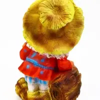 Садовая фигура из полистоуна &laquo;Гном - лесовик&raquo;, 49&times;27&times;35 см