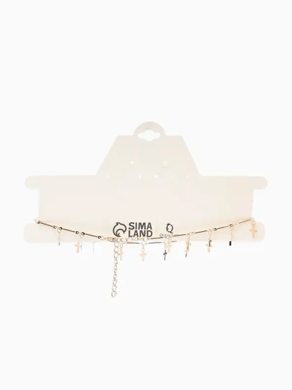 Чокер &laquo;Металлика&raquo;, крестики, цвет золото, L=30 см