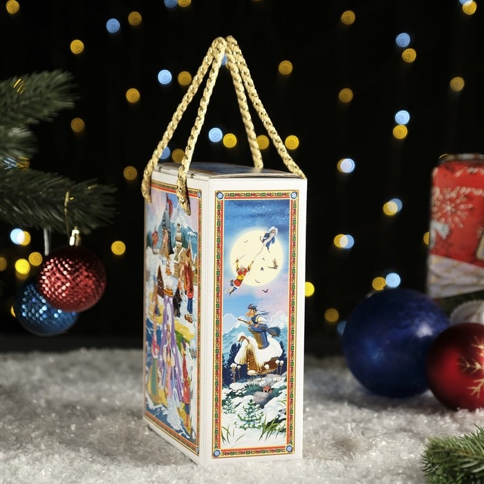 Новый год. Подарочная коробка Новый год. Подарочная коробка "Что за прелесть эти сказки!", 16,5 х 7,9 х 20,8см.