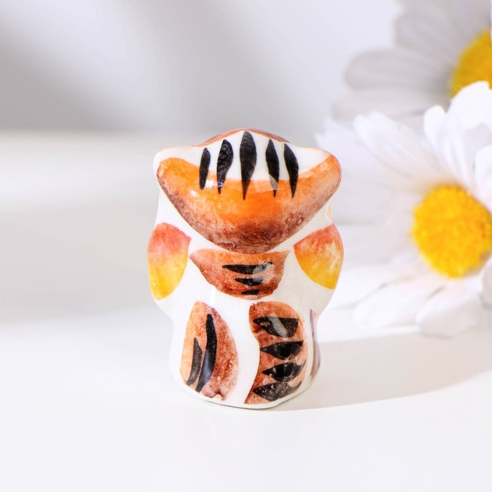 Сувенир «Кот с бантом», 3 см, цвет, гжель Сувенир «Кот с бантом», 3 см, цвет, гжель