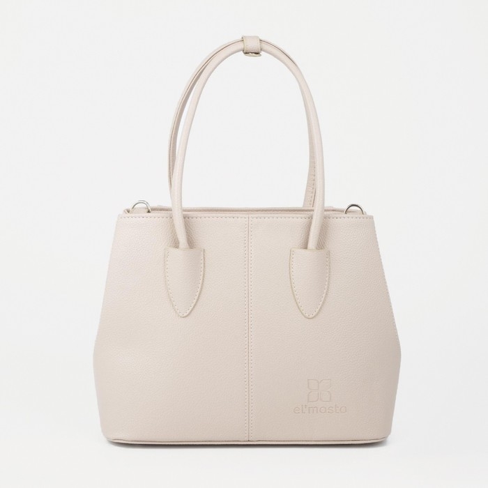 Сумка-тоут El Masta на молнии, цвет бежевый Сумка-тоут El Masta на молнии, цвет бежевый