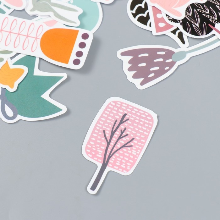 Наклейки для творчества Наклейки для творчества "Лесные звери" набор 50 шт 7х4 см