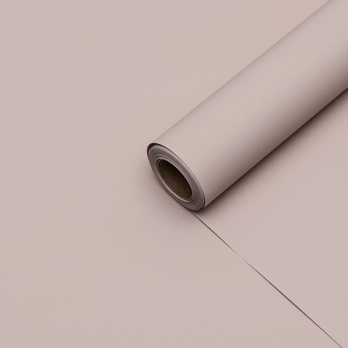 Пленка для цветов тонированная, матовая, пепельно-пудровый, 0,5 х 10 м ±1 см, 65 мкм Пленка для цветов тонированная, матовая, пепельно-пудровый, 0,5 х 10 м ±1 см, 65 мкм