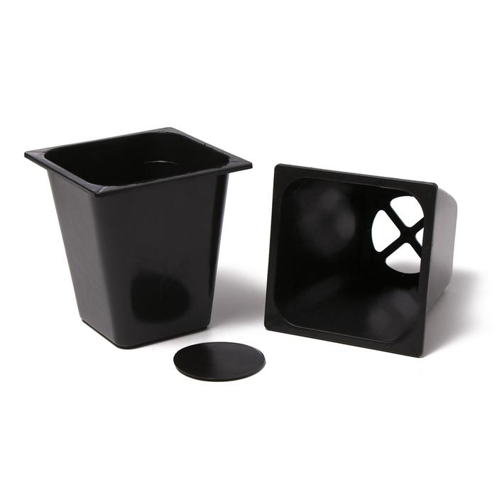 Набор для рассады: стаканы по 1 л (10 шт.), поддон 61 × 23 см, чёрный Набор для рассады: стаканы по 1 л (10 шт.), поддон 61 × 23 см, чёрный