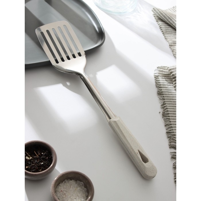 Лопатка из нержавеющей стали Доляна «Соната», 35,5 см Лопатка из нержавеющей стали Доляна «Соната», 35,5 см