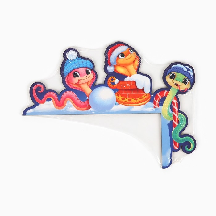 Декор на раму двери новогодний «Змейки», на Новый Год, 27 х 19,9 см Декор на раму двери новогодний «Змейки», на Новый Год, 27 х 19,9 см