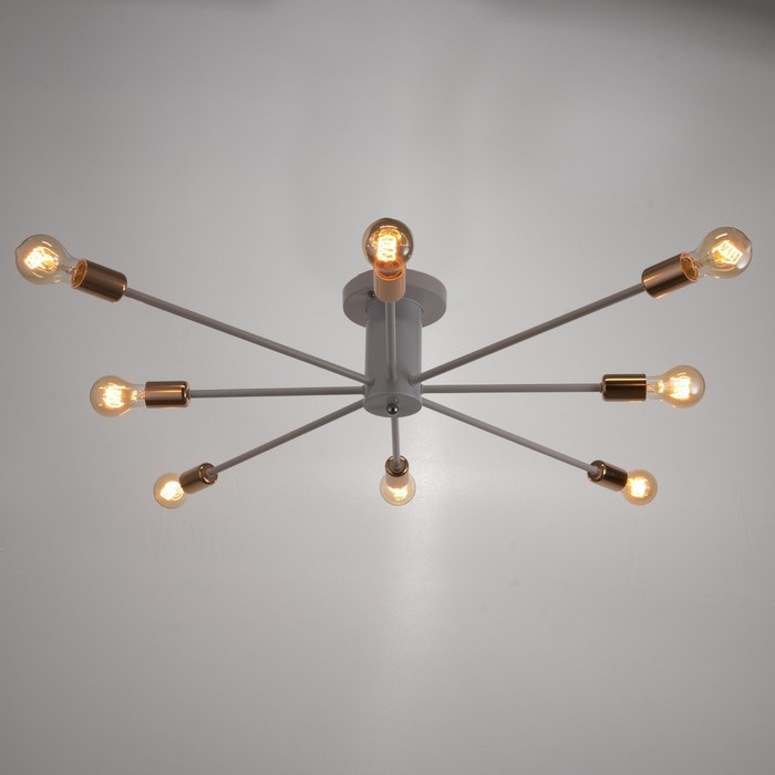 Люстра 2233/8WT E27 40Вт бело-золотой 108х108х20 см BayerLux