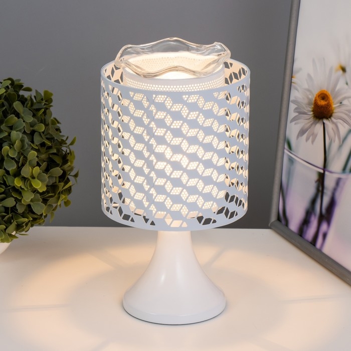 Аромасветильник Аромасветильник "Берта" G4 35Вт белый 14,5х14,5х25,5 см RISALUX