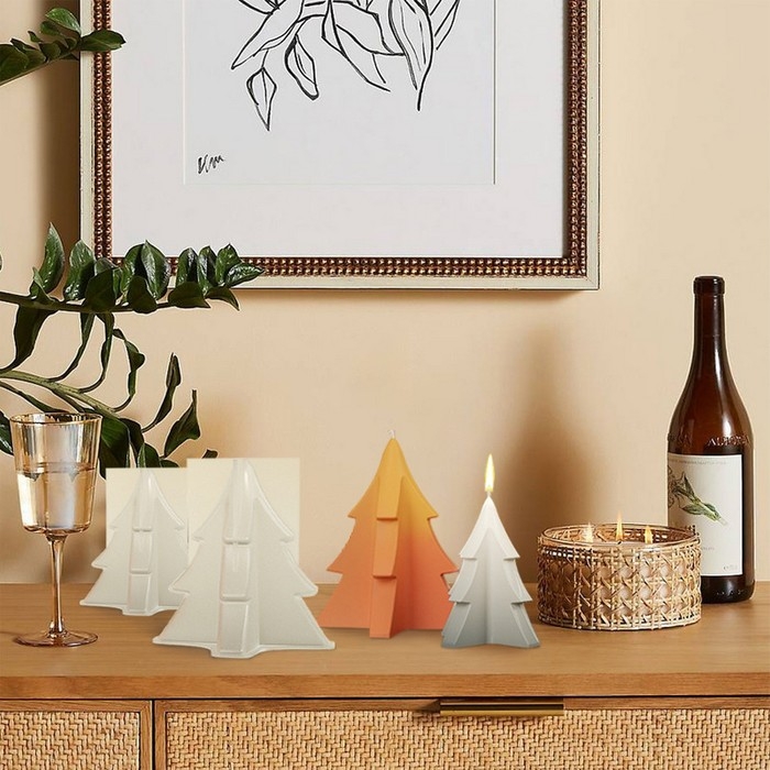 Силиконовая форма для эпоксидной смолы «Ёлочка», для свечей, 10 × 11,8 × 11,8 см Силиконовая форма для эпоксидной смолы «Ёлочка», для свечей, 10 × 11,8 × 11,8 см