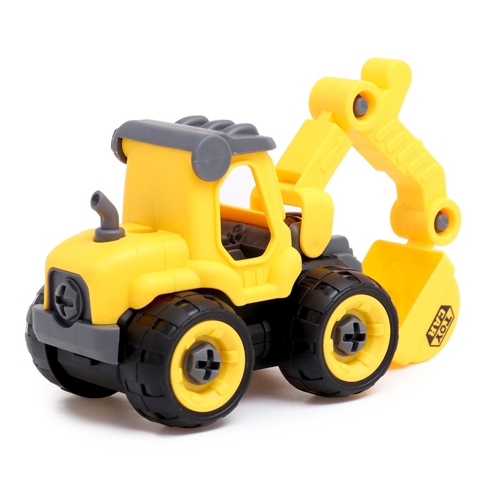 Конструктор винтовой «Экскаватор», с отвёрткой, 27 деталей Конструктор винтовой «Экскаватор», с отвёрткой, 27 деталей