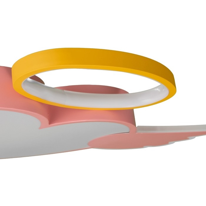 Люстра с ПДУ Люстра с ПДУ "Сердце ангела" LED 90Вт 3000-6000К розовый 61х43х5,5 см BayerLux