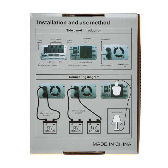 Преобразователь напряжения 12/220 В, 300 Вт, USB выход Преобразователь напряжения 12/220 В, 300 Вт, USB выход