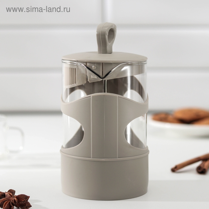 Френч-пресс «Арабика», 660 мл, цвет серый Френч-пресс «Арабика», 660 мл, цвет серый