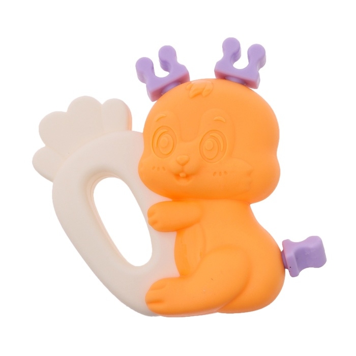 Набор прорезывателей для зубов «Забавные зверята», 2 шт.