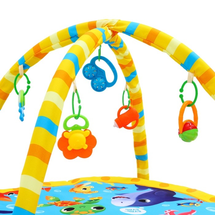 Развивающий коврик с дугами «Морские животные», 85х85 см, Крошка Я Развивающий коврик с дугами «Морские животные», 85х85 см, Крошка Я