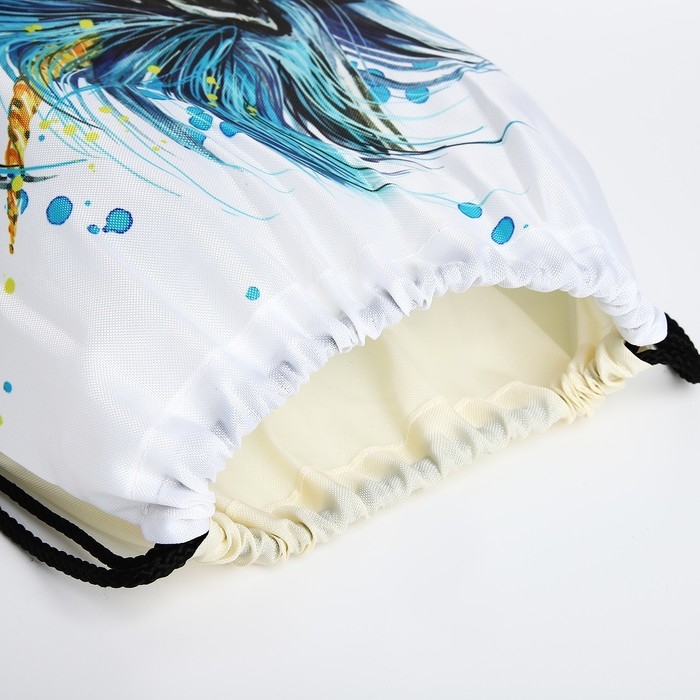 Мешок для обуви на шнурке, цвет белый Мешок для обуви на шнурке, цвет белый