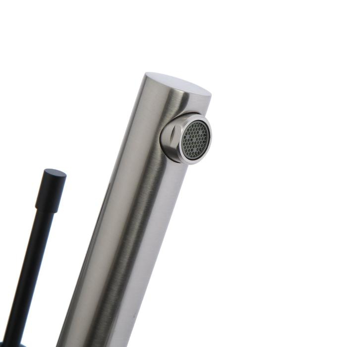 Смеситель для раковины Accoona A96112А, 1-рычажный, латунь, картридж 35мм, h=18см, сатин Смеситель для раковины Accoona A96112А, 1-рычажный, латунь, картридж 35мм, h=18см, сатин