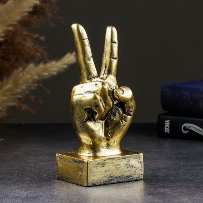 Фигура  Фигура "Жесты: Мир" 17х7х7см