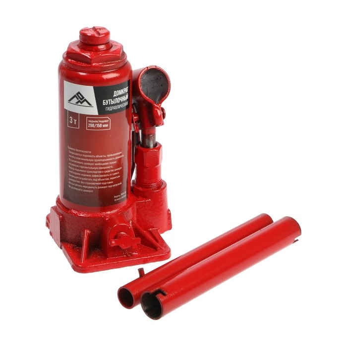 Домкрат бутылочный гидравлический ЛОМ, подъем/подхват 298/158 мм, 3 т Домкрат бутылочный гидравлический ЛОМ, подъем/подхват 298/158 мм, 3 т