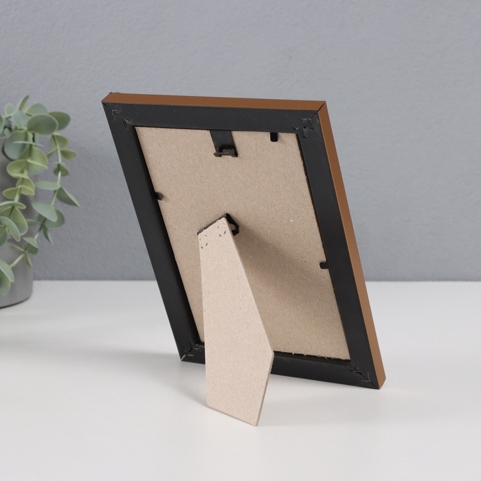 Фоторамка пластик Фоторамка пластик "Пиксель" 10х15 см, золото