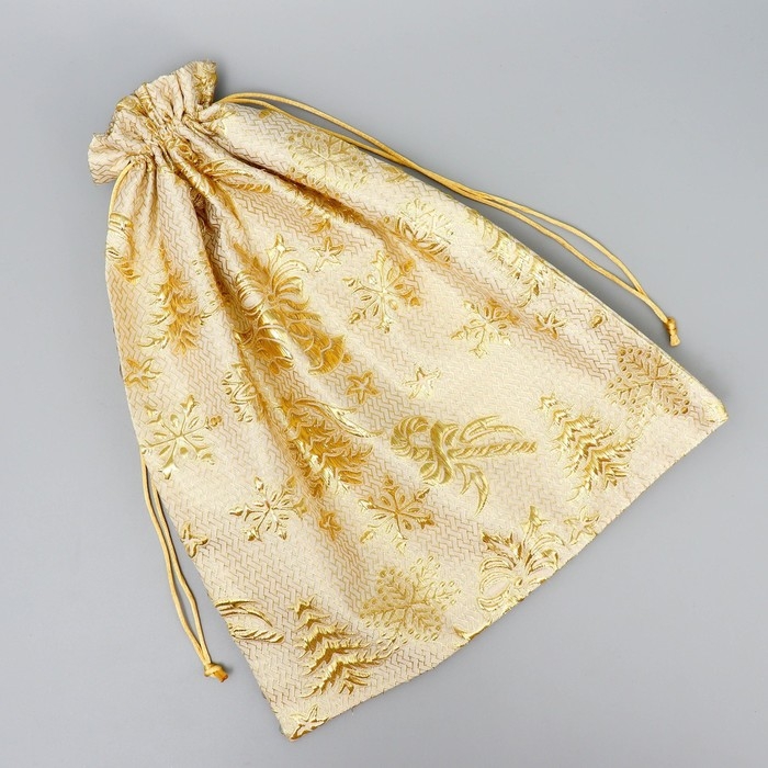 Мешочек подарочный парча «Подарок от сердца», 30 х 40 см +/- 1.5 см, Новый год Мешочек подарочный парча «Подарок от сердца», 30 х 40 см +/- 1.5 см, Новый год