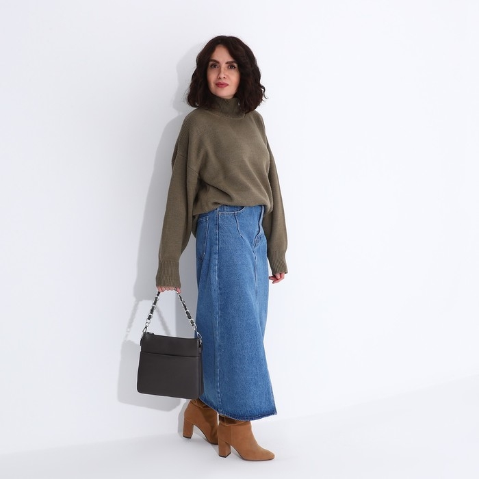 Сумка кросс-боди на молнии, цвет серый Сумка кросс-боди на молнии, цвет серый