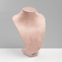Бюст для украшений, 16×11×21 см, цвет розовый