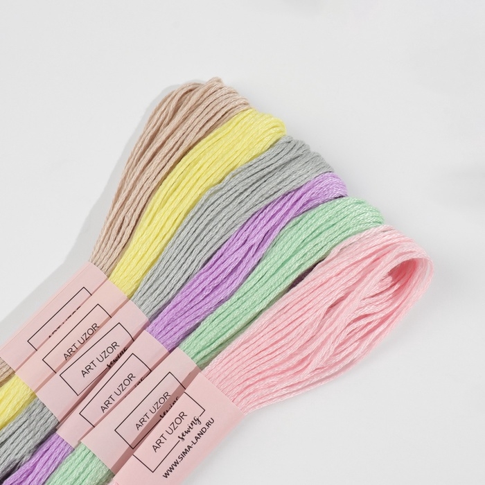 Набор ниток мулине №11, 8 ± 1 м, 6 шт