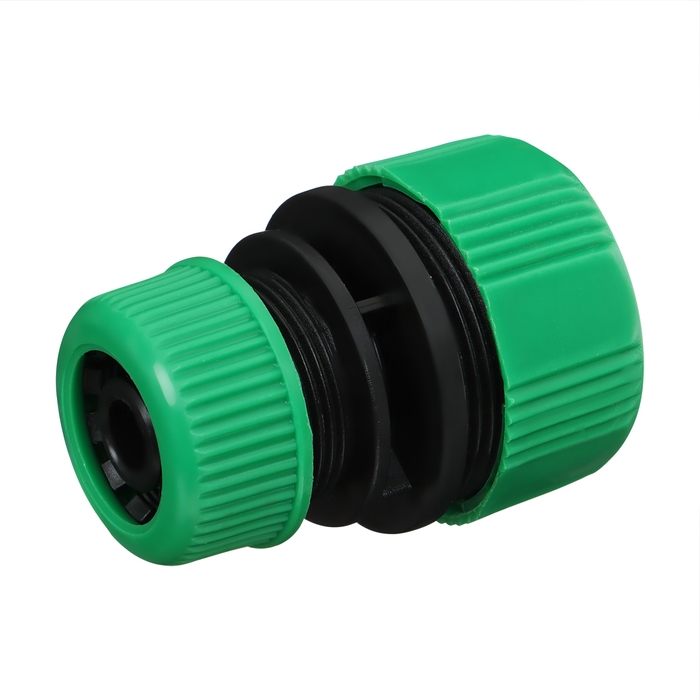 Муфта переходная, для шлангов 1/2 Муфта переходная, для шлангов 1/2" (12 мм) – 3/4" (19 мм), цанговое соединение, ABS-пластик, Greengo