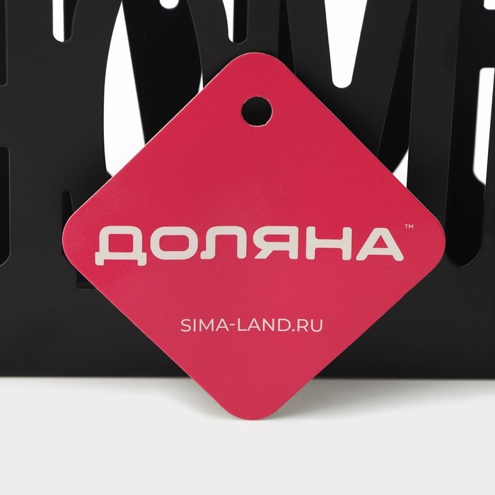 Салфетница Доляна Home, 15×4×10 см, цвет чёрный Салфетница Доляна Home, 15×4×10 см, цвет чёрный