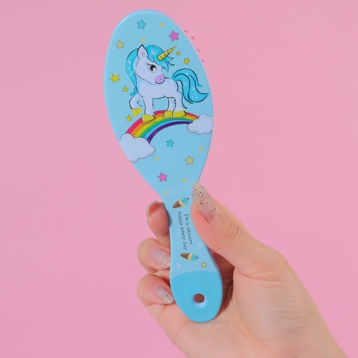 Расчёска массажная, 5,5 × 17,5 см, рисунок МИКС Расчёска массажная, 5,5 × 17,5 см, рисунок МИКС