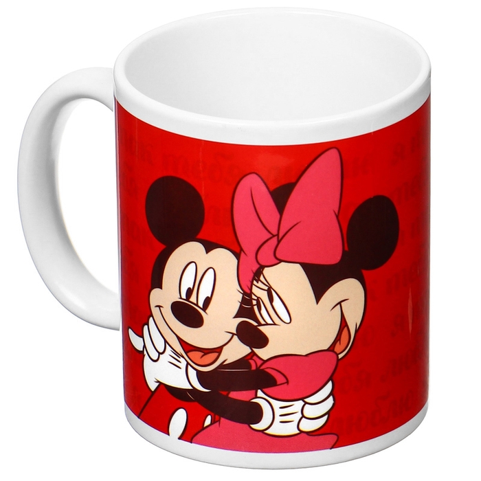 Набор парных кружек, 320 мл Набор парных кружек, 320 мл "Я так люблю тебя", Микки и друзья