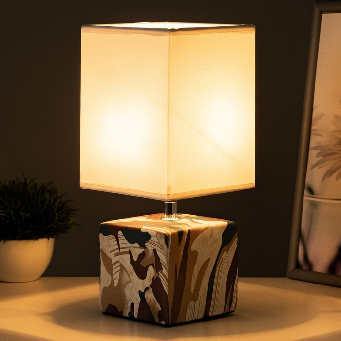 Настольная лампа Настольная лампа "Сафари" Е27 40Вт 12,5х12,5х29 см RISALUX