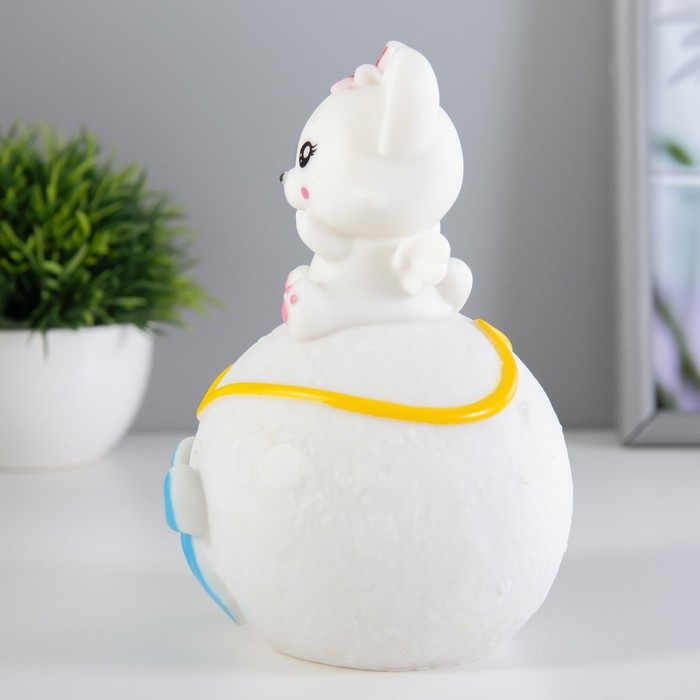 Ночник Ночник "Лисичка на луне" LED 1Вт 3х LR44 белый 10х10х16см RISALUX