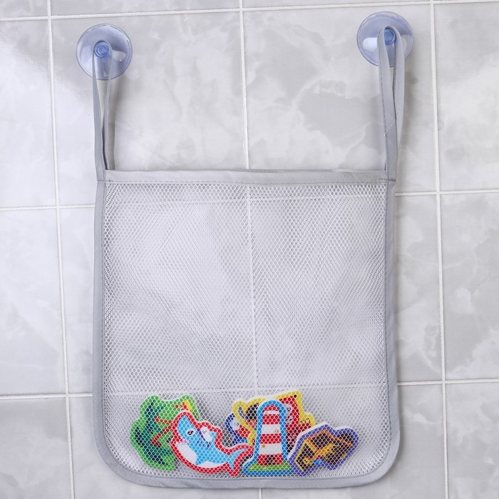 Набор игрушек для ванны Набор игрушек для ванны "Пираты"8 штук с сеткой + сачок, Крошка Я